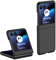 HONLEN Coque de Téléphone Adaptée pour Motorola Moto Razr 50 Ultra (6.9 inches), Étui de Téléphone en Silicone Rigide Anti Chute et Anti Rayures - Noir