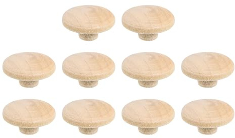 QUARKZMAN Holzlochstopfen, 120 Stück 13x5mm Abdeckkappen für Bohrlöcher Runde Kopf Hartholz Schraubenabdeckung Schraubenlochstopfen für Möbel Tische Stühle Schränke Bastelprojekte