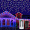 PAVIBOIN Lichterkette Eisregen Außen 10M 400 LED Weihnachtsbeleuchtung Außen mit Fernbedienung, Timer, Wasserdicht IP44, 8 Modi Beleuchtung Lichterkette weihnachten für Außen und Inner-Farbig