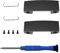 Studio Pro Hinge Replacement Metal Repair Parts Compatible with Beats Studio Pro Studio 3, Durable Repair Kit Replacement Headband Metal Folding Hinge Clip Cover Pin Repair Parts Set - Black