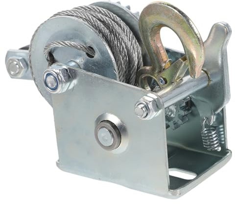 Hohopeti Treuil Manuel 500 Lb Pour Remorquage Mini Treuil 7 M Câble En Acier À Cliquet Pour Remorque De Bateau