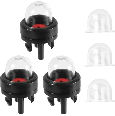 Gosknor 6pcs 188-512-1 Snap in Primer Bulbs and Primer Bulb Pump Replacement, for Small Engines for Poulan Echo Chainsaw Ryobi Homelite Bolens, Primer Bulb for Craftsman Husqvarna Zama Trimmer (Clear)