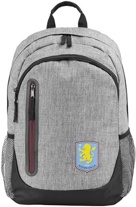 FOCO Officially Licensed Aston Villa FC Grey Football Backpack