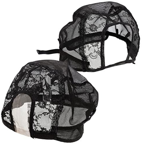 FOMIYES 2stücke U-part-perückenkappe Aus Spitzennetz Perückenkappen Zum Herstellen Von Perücken Perückenkappen Für Frauen Dehnbar Und Atmungsaktiv Einfach Zu Verwenden Und Bequem