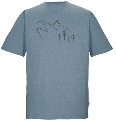 killtec Herren T-Shirt Kurzarm/Rundhalsausschnitt KOS 78 MN TSHRT, stahlblau, L, 44212-000