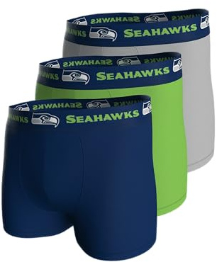 NFL Herren 3pk Boxers Seahawks Underwear (3er Pack)