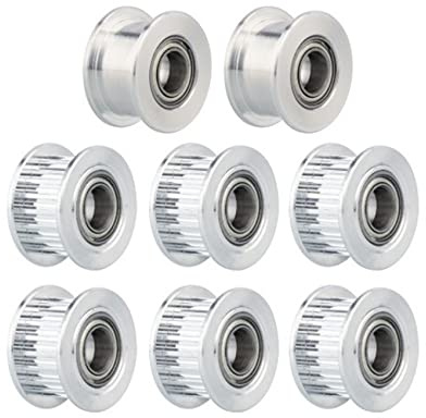 Orolotay 3D Printer Idler 20 Tooth Synchronous Pulley Inner Hole 5mm Width 6mm Suitable for VzBoT 3D Printer