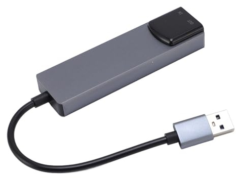 Denash 5.1 Kanal USB Sound Card, CD -Qualitäts -, 5 Ports Ausgang, Rauschreduzierungschip, Aluminiumdesign, Plug & Play, TV -Lautsprecherverbindung mit 5.1 -Kanal -optischer SPDIF