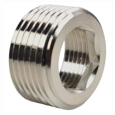 AP Supplies Nickel Thread Conversion Cap 3/4in to 1/2in BSP