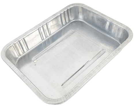 aqxreight Oil Drip Pan 13L Capacity Galvanized Keep Floor Oil Change Tray for Automobile Motorcycle 19 09x14 96in Efficiently Collecti Drip PanOil Drain PanGarage PanOil