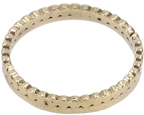 Filigraner Modeschmuck Ring aus Indien, Boho Schmuck, gezackt/gold