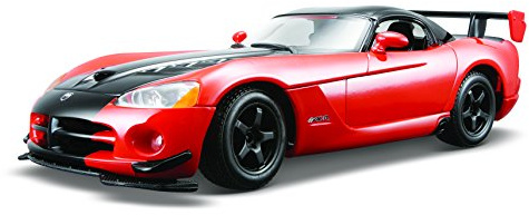 Bburago - Dodge Viper SRT 10 ACR Spielzeugauto, orange-schwarz (18-22114O/B)