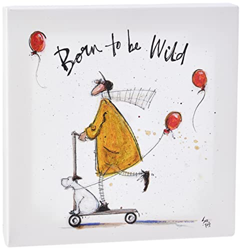 Sam Toft Kunstdruck auf Leinwand, 30 x 30 cm, Motiv (Born to be Wild), Mehrfarbig, x 30l cm
