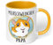 True Statements Tasse Meerschweinchen-Papa - tolles Geschenk für Tierfreunde - spülmaschinenfest - beidseitig Bedruckt - Farbe goldgelb (Meerschweinchen-Papa)