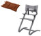 Leander Stuhl grau - Hochstuhl - Kinderstuhl - Erwachsenenstuhl mit Babybügel + Kissen ginger