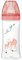 Dodie Biberon Anti-Colique Sensation+, Tétine Plate, Débit 3, 6 Mois, Rose Jardin, 330 ml, 1 Unité 3700763536613