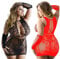 LOVELYBOBO 2 Pack Damen Dessous Sexy Erotik, Frauen Hollow Out Reizwäsche Nachtkleid Negligee Babydoll Kleid Wäsche Netzs Flexibel Mini Kleid Nachtwäsche