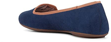 Geox Damen D Palmaria Ballerinas, Dk Blue Dk Skin, 35 EU