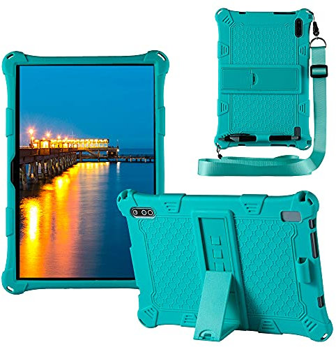 YHFZR Funda para DUODUOGO Octa Core Tablet 10 Pulgada, Silicón Ligera Carcasa Antideslizante con Soporte para los niños para DUODUOGO Octa Core Tablet 10 Pulgada, Verde