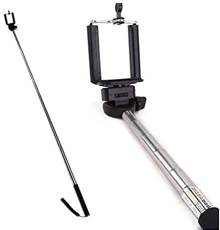 Marco Paul Selfie Stick Supporto estensibile per telefoni cellulari con iPhone Samsung Note, 2+3 Blackberry, HTC Telefoni Motorola Nokia Lumia Sony Xperia Z Smartphone Compatto Portatile