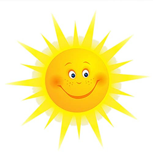 Queerelele Wandaufkleber Sonne Aufklebe Wandtattoo für Kinderzimmer - Wandsticker 32x31cm - Stylische Wand Deko - Kinderzimmer Wohnzimmer Schlafzimmer