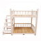 Haustierbett auf Mehreren Ebenen Hundebett, Etagenbett für kleine und mittelgroße Hunde und Katzen, Wasserdichtes Innen-Maisonette-Bett für Haustiere mit Treppe(Size:73x37x50cm,Color:White)