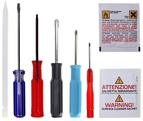 LeFix 6 in 1 Package Laptop Repair Tool Kit,5 Screwdrivers,1 PCS Plastic Scribe,2 Pack IPA Wipes,Kit Designed for HP Laptop