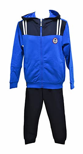 Sergio Tacchini Trainingsanzug für Jungen und Kinder, Winteranzug für den Winter, Teenager, Junior, To268 Royal, 10 Jahre