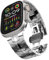 KADES Edelstahl armband für Apple Watch Ultra 2 Armband,Herren Gliederarmband für Apple Watch Ultra Armband,Metallarmband für iwatch series 10 46mm,9/8/7 45mm,6/5/4 44mm,3/2/1 42mm, Silber