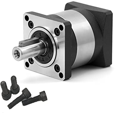 Nema 23 Planetengetriebe 57 mm Motor-Reduzierstück Übersetzung 4 5 10 16 20~50:1 Motorgetriebe für Nema23 57 mm Schrittmotor 4000 U/min (Größe: Übersetzung 5 zu 1, Farbe: 8 mm Eingang)