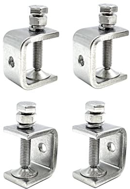 4Pcs Heavy Duty C-Clamp,Wide Jaw Opening Clampable Range Within 0-25mm Mini U Clamps Perfect for Woodworking,Home Improvement DIY and Auto Repair