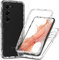XINNI Coque pour Samsung Galaxy S23 5G Antichoc Housse avec Protège écran, 360 Degrés Full Body Etui Solide Double Face Bumper Portable Transparent Housse,Cristal
