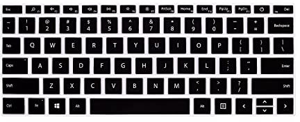 MMDW Keyboard Cover for 12.4 Newest Microsoft Surface Laptop Go 2 14 2022 & Surface Laptop Go 2021 2020 with Touchscreen Keyboard Skin (Black)