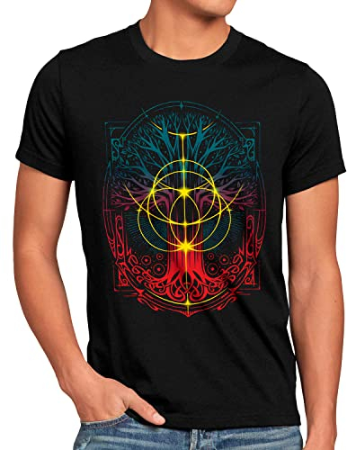 CottonCloud Golden Tree Herren T-Shirt limgrave gelmir farum RPG Open-World, Größe:XXL