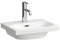 LAUFEN Lua Handwaschbecken, 1 Hahnloch, mit Überlauf, 450x350mm, H8150810001041, Farbe: Weiß