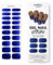 MOYOU LONDON Halbgehärtete UV Gel Strips - 20 Stück - Gel-Nagelfolien UV Härtend für Maniküre in Salonqualität - Midnight Madness
