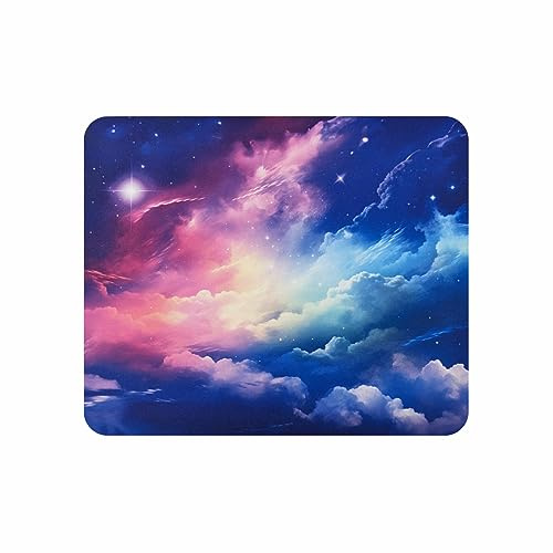 Arkero-G Mauspad - Gaming & Office Mouse Pad 24 x20 x 0,3 cm mit einem Sternen-Galaxie Motiv rutschfeste Design Tisch-Unterlage (Galaxy-V1)