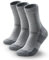 PANDA FOOD Lot de 3 paires de chaussettes de marche en bambou de qualité supérieure - Anti-ampoules - Chaudes et respirantes - Pour le travail ou la randonnée - Unisexe - Pour homme et femme, ardoise,