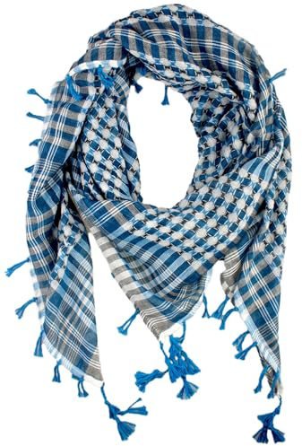 VIVIAN & VINCENT Shemagh Taktischer Wüstenschal Keffiyeh Schal für Männer und Frauen | 100 % Acrylgewebe, leichte quadratische Verpackung, Outdoor-Bekleidung im Militär-Stil