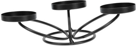 MAGICLULU Iron Candle Stand European Style Candlestick Home Decor for Dining Table Garden Party Chic Iron Art Candlestick Glass Cup for Candles