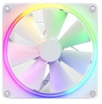 F120 140 RGB DUO 120 140mm double-sided aperture chassis water cooling fan (Color : F120 RGB DUO white 12CM single)