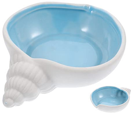 IMIKEYA Coupelle Décorative Céramique Forme De Conque Organisateur De Bijoux Bagues Accessoire De Centre De Table Pour Maison Et Bureau