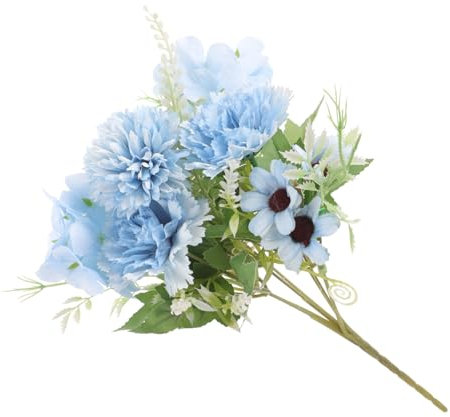 Cabilock Bouquet De Roses Artificielles pour Mariage Accessoire Réaliste pour La Maison Décoration sans Eau