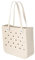 Strandtasche, wasserdichte Strandtasche, Gummi-XL-Tragetasche, waschbar und langlebig, offene Handtasche für Boot, Pool, Sport, Fitnessstudio Rubber Beach Bag Tote Bag with Holes (G)