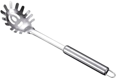 Cucchiaio Per Pasta,Mestoli Per Cucchiaio Spaghetti,Cucchiaio Per Spaghetti In Acciaio Inox,Cucchiaio Per Pasta Con Finitura Satinata,Servispaghetti Con Anello,Kiuiom