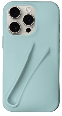 TRADAY Lip Gloss Phone Case for iPhone 12/12 Pro for Women Girls Protective Silicone Shockproof Slim Funny Cute Phone Case Compatible with iPhone 12/12 Pro(Blue)
