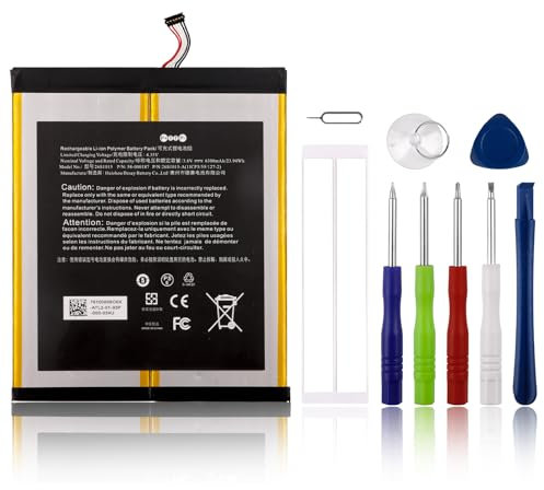 SwarKing Ersatz Akku 58-000187 26S1015 Kompatibel mit Fire HD 10 7th Gen 10.1 SL056ZE (2017 Release) with Tools
