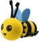 XUKZIMA 1 Pcs Honey Bee Aerial Ball Cute Car Antenna Toppers Aerial Ball Roof Decorative Antenna EVA Aerial Ball Anti-Collision Doll Decoration Ball for All Kinds Car