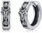 PARYFO Wolf Ohrringe 925 Sterling Silber Wolf Creolen Ohrringe für Herren Wikinger Creolen Ohrring Wikinger Schmuck Geschenke für Männer Damen Unisex, Sterling Silber