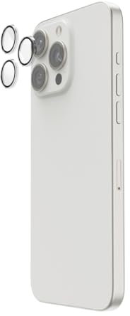 Hama Handy Kameraschutz für iPhone 16 Pro/16 Pro Max (3 Einzellinsen, iPhone Linsenschutz stoßfest, 9H, Schutzfolie case-Friendly, Handy Kamera Abdeckung Kratzfest, Panzerglas iPhone blasenfrei)